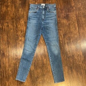 Agolde Roxanne Blue Skinny Jeans